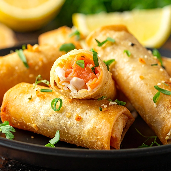 Smoked Salmon & Ginger Rolls